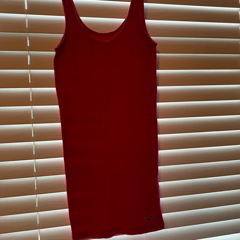 A pink tank top